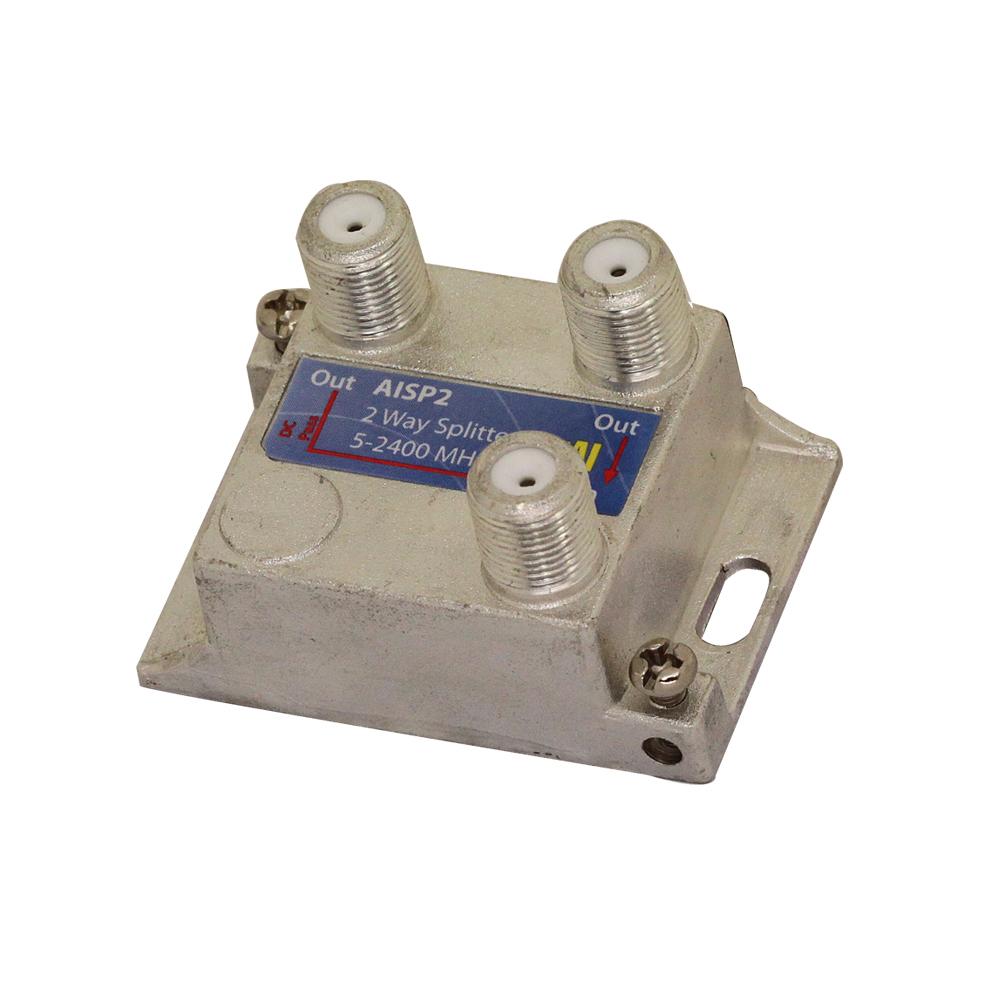 Splitter 2 Way 5 to 2400 MHz All Port Power Pass AERIAL INDUSTRIES