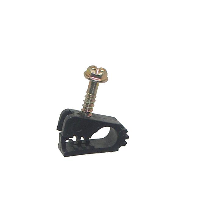 Cable Clips 7mm Screw for Single Cable x50