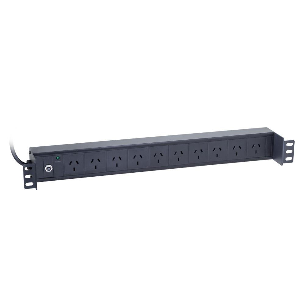 Data Cabinet Power Rail 10 Outlet Recessed Vertical