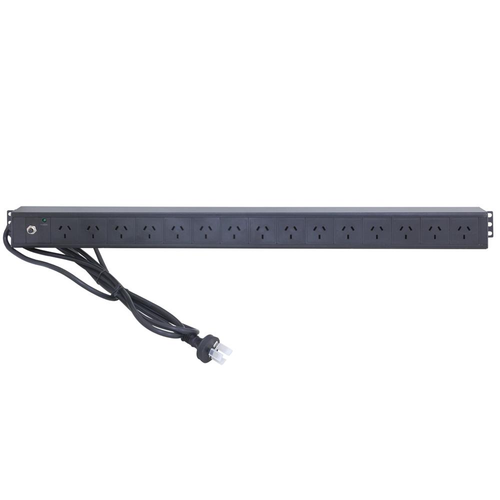 Data Cabinet Rack 19 Inch 15 Outlet Recessed Power Rail