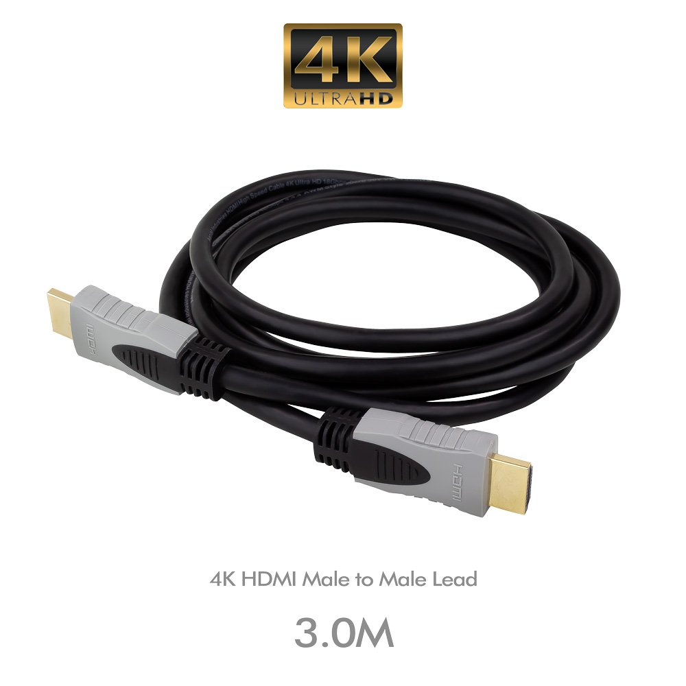 4K HDMI Male to Male Lead 3 Metre