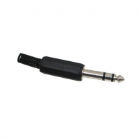 Adapter PHONO Plug Male STEREO 6.5mm Solder Type Gold Plated - Click for more info