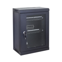 Data Wall Cabinet 9RU Mini for 10 Inch Patch Panels Black