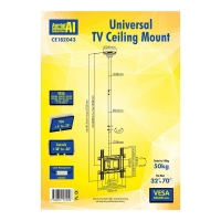 Ceiling TV Mount 32 to 70 Inch to 50kg VESA 400x400 max