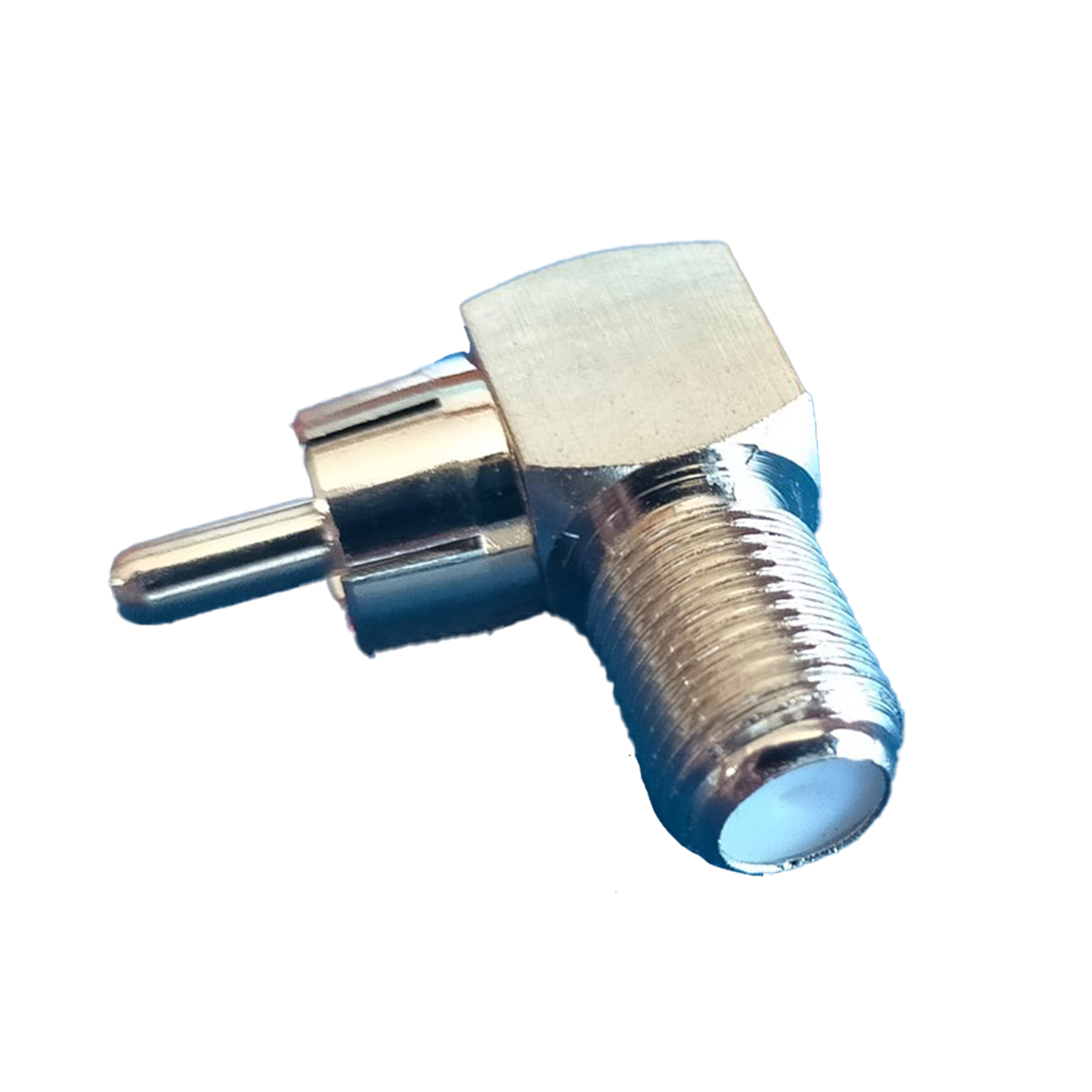 Adapter F Female to RCA Male Right Angle