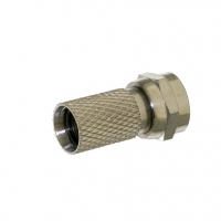 F Connector Twist On RG6 Dual Cable Entry 6.5mm