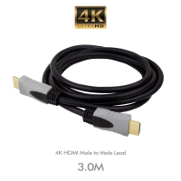 4K HDMI Male to Male Lead 3 Metre - Click for more info