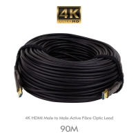 4K HDMI Male to Male Active Fibre Optic Lead 90M