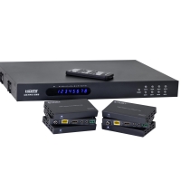 HDMI 2.0b Matrix 8 In 6 HDBaseT +2 Out <40m 18Gbps HDCP2.2 4K IR Repeat Audio Ou