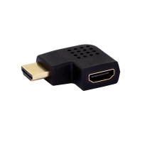 HDMI Male Female Type A 90 Degree Left Facing Adapter
