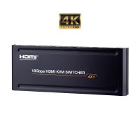 KVM Switch HDMI 2.0 4 In 1 Out USB 4 In 2 Out 4K 18Gbps