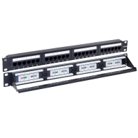Patch Panel 24 Port CAT5e with Cable Support