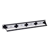 Patch Panel 24 Port CAT6 with Cable Support
