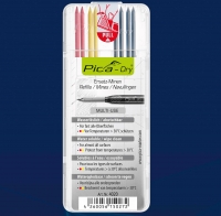 PICA DRY REFILL WATER SOLUBLE (8 PACK-4 GRAPHITE,2 RED,2 YELLOW)