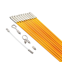 4mm Fibreglass Cable Install Rod Kit 10 Metres Long w. Accessories - Click for more info