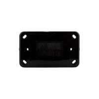 Wall Plate Black Bullnose/Flush Convertible Plate