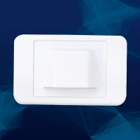 Wall Plate Bullnose/Flush Convertible Plate