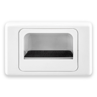 Wall Plate Recessed Bullnose White
