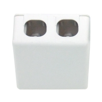 Skirting Outlet for x2 Data/Phone Wall Plate Inserts