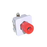 Wall Plate Mechanism Binding Post Plastic Red - Click for more info