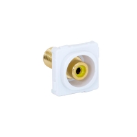 Wall Plate Mechanism Premium RCA - F Yellow - Click for more info