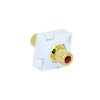 Wall Plate Mechanism Premium RCA - RCA Red - Click for more info