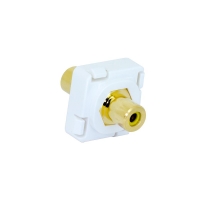 Wall Plate Mechanism Premium RCA - RCA Yellow - Click for more info