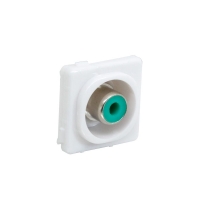Wall Plate Mechanism RCA Solder CLIPSAL Type Green - Click for more info