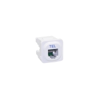 Wall Plate Mechanism Premium RJ11 White - Click for more info