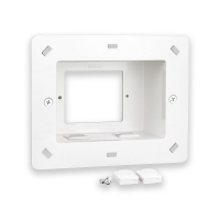 Wall Plate Recessed for Wall Plates and 2 Punch Out Ports for Mechanical Inserts